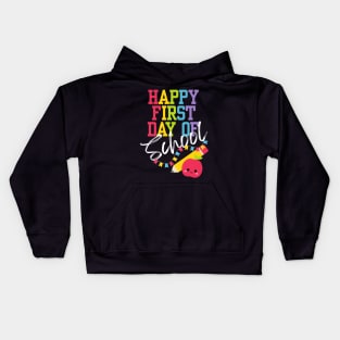 Happy first day of school teaching future elementary teacher Kids Hoodie